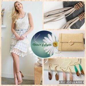 🔜 COMING SOON! New arrivals! Dresses jewelry straw bags and more! Boho spring